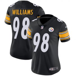 Nike Pittsburgh Steelers #98 Vince Williams Black Team Color Womens Stitched NFL Vapor Untouchable Limited Jersey