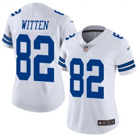 Nike Dallas Cowboys #82 Jason Witten White Womens Stitched NFL Vapor Untouchable Limited Jersey