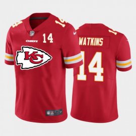 Kansas City Chiefs #14 Sammy Watkins Red Mens Nike Big Team Logo Player Vapor Limited NFL Jersey