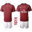 AC Milan Blank Home Kid Soccer Club Jersey
