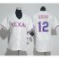 Texas Rangers #12 Rougned Odor White Home Womens Stitched MLB Jersey