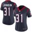 Nike Houston Texans #31 David Johnson Navy Blue Team Color Womens Stitched NFL Vapor Untouchable Limited Jersey