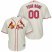 St. Louis Cardinals Majestic Cool Base Custom Jersey Cream