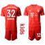 Bayern Munchen #32 Kimmich Home Kid Soccer Club Jersey