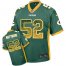 Nike Green Bay Packers #52 Clay Matthews Green Team Color Youth Stitched NFL Elite Drift Fashion Jersey