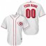 Cincinnati Reds Majestic Cool Base Custom Jersey White