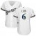 Milwaukee Brewers #6 Lorenzo Cain White Home Womens Stitched MLB Jersey