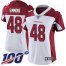 Nike Arizona Cardinals #48 Isaiah Simmons White Womens Stitched NFL 100th Season Vapor Untouchable Limited Jersey