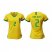 Womens Brazil #2 Dani Alves Home Soccer Country Jersey