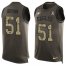 Nike Philadelphia Eagles #51 Zach Brown Green Mens Stitched NFL Limited Salute To Service Tank Top Jersey