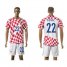 Croatia #22 Pivaric Home Soccer Country Jersey