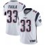 Nike New England Patriots #33 Kevin Faulk White Mens Stitched NFL Vapor Untouchable Limited Jersey