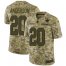 Nike Carolina Panthers #20 C.J. Anderson Camo Mens Stitched NFL Limited 2018 Salute To Service Jersey