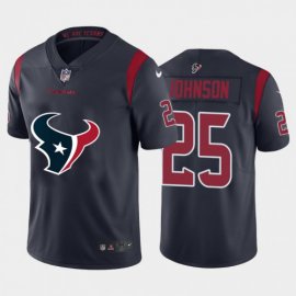 Houston Texans #25 Duke Johnson Navy Blue Mens Nike Big Team Logo Vapor Limited NFL Jersey