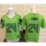 Toddler Nike Seattle Seahawks #24 Marshawn Lynch Green Alternate Stitched NFL Elite Jersey