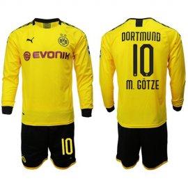 Dortmund #10 M.Gotze Home Long Sleeves Soccer Club Jersey