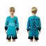 Barcelona #8 A.Iniesta SEC Away Long Sleeves Kid Soccer Club Jersey