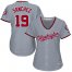 Washington Nationals #19 Anibal Sanchez Grey Road Womens Stitched MLB Jersey