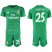 Real Madrid #25 Courtois Green Goalkeeper Soccer Club Jersey