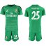 Real Madrid #25 Courtois Green Goalkeeper Soccer Club Jersey