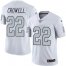 Nike Las Vegas Raiders #22 Isaiah Crowell White Mens Stitched NFL Limited Rush Jersey