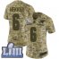 Nike Los Angeles Rams #6 Johnny Hekker Camo Super Bowl LIII Bound Womens Stitched NFL Limited 2018 Salute to Service Jersey