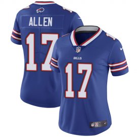 Nike Buffalo Bills #17 Josh Allen Royal Blue Team Color Womens Stitched NFL Vapor Untouchable Limited Jersey