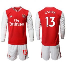 Arsenal #13 Ospina Red Home Long Sleeves Soccer Club Jersey