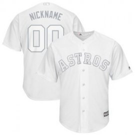 Houston Astros Majestic 2019 Players Weekend Cool Base Roster Custom Jersey White