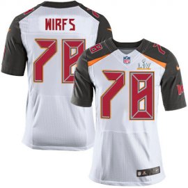 Nike Tampa Bay Buccaneers #78 Tristan Wirfs White Mens Super Bowl LV Bound Stitched NFL New Elite Jersey