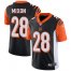 Nike Cincinnati Bengals #28 Joe Mixon Black Team Color Mens Stitched NFL Vapor Untouchable Limited Jersey