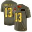Cleveland Browns #13 Odell Beckham Jr. NFL Mens Nike Olive Gold 2019 Salute to Service Limited Jersey