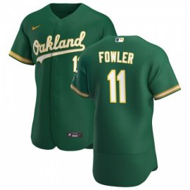 Oakland Athletics #11 Dustin Fowler Mens Nike Kelly Green Alternate 2020 Authentic Player MLB Jersey