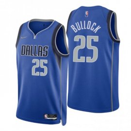 Nike Dallas Mavericks #25 Reggie Bullock Blue Mens 2021-22 NBA 75th Anniversary Diamond Swingman Jersey – Icon Edition Mens
