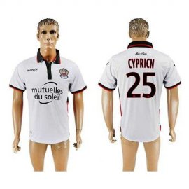 OGC Nice #25 Cypricn Away Soccer Club Jersey