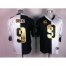 Nike New Orleans Saints #9 Drew Brees White/Black Mens Stitched NFL Elite Split Jersey