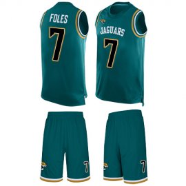 Nike Jacksonville Jaguars #7 Nick Foles Teal Green Alternate Mens Stitched NFL Limited Tank Top Suit Jersey