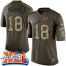 Nike Indianapolis Colts #18 Peyton Manning Green Super Bowl XLI Mens Stitched NFL Limited Salute to Service Jersey