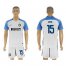 Inter Milan #15 Vidic White Away Soccer Club Jersey