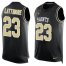 Nike New Orleans Saints #23 Marshon Lattimore Black Team Color Mens Stitched NFL Limited Tank Top Jersey
