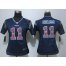 Nike New England Patriots #11 Julian Edelman Navy Blue Team Color Womens Stitched NFL Elite Strobe Jersey