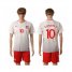 Poland #10 Kapustka Home Soccer Country Jersey