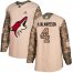 Adidas Arizona Coyotes #4 Niklas Hjalmarsson Camo Authentic 2017 Veterans Day Stitched NHL Jersey