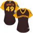 Chicago Cubs #49 Jake Arrieta Brown 2016 All-Star National League Womens Stitched MLB Jersey