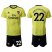Arsenal #22 Mkhitaryan Yellow Soccer Club Jersey