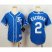 Kansas City Royals #2 Alcides Escobar Blue Alternate 2 Cool Base Stitched Youth MLB Jersey