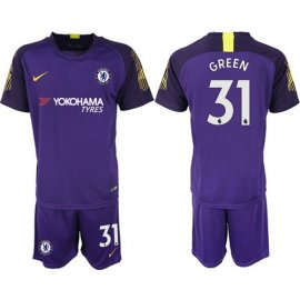 Chelsea #31 Green Purple Goalkeeper Soccer Club Jersey