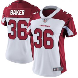 Nike Arizona Cardinals #36 Budda Baker White Womens Stitched NFL Vapor Untouchable Limited Jersey