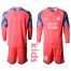 Marseille Blank Pink Goalkeeper Long Sleeves Kid Soccer Club Jersey