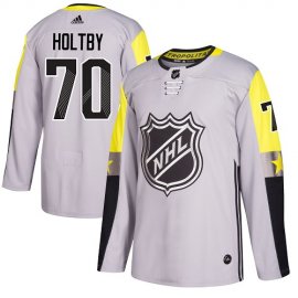 Adidas Washington Capitals #70 Braden Holtby Gray 2018 All-Star Metro Division Authentic Stitched Youth NHL Jersey